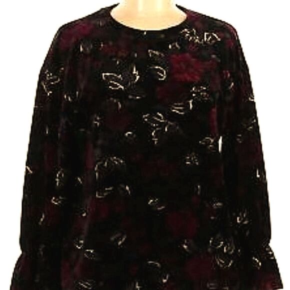 Ruff Hewn Velour Floral Top - Picture 3 of 9